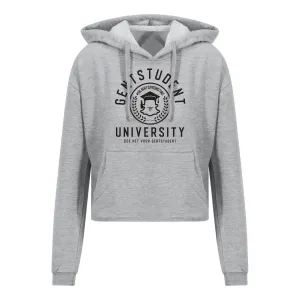 Gentstudent Cropped Hoodie Grijs (Vrouwenmodel)