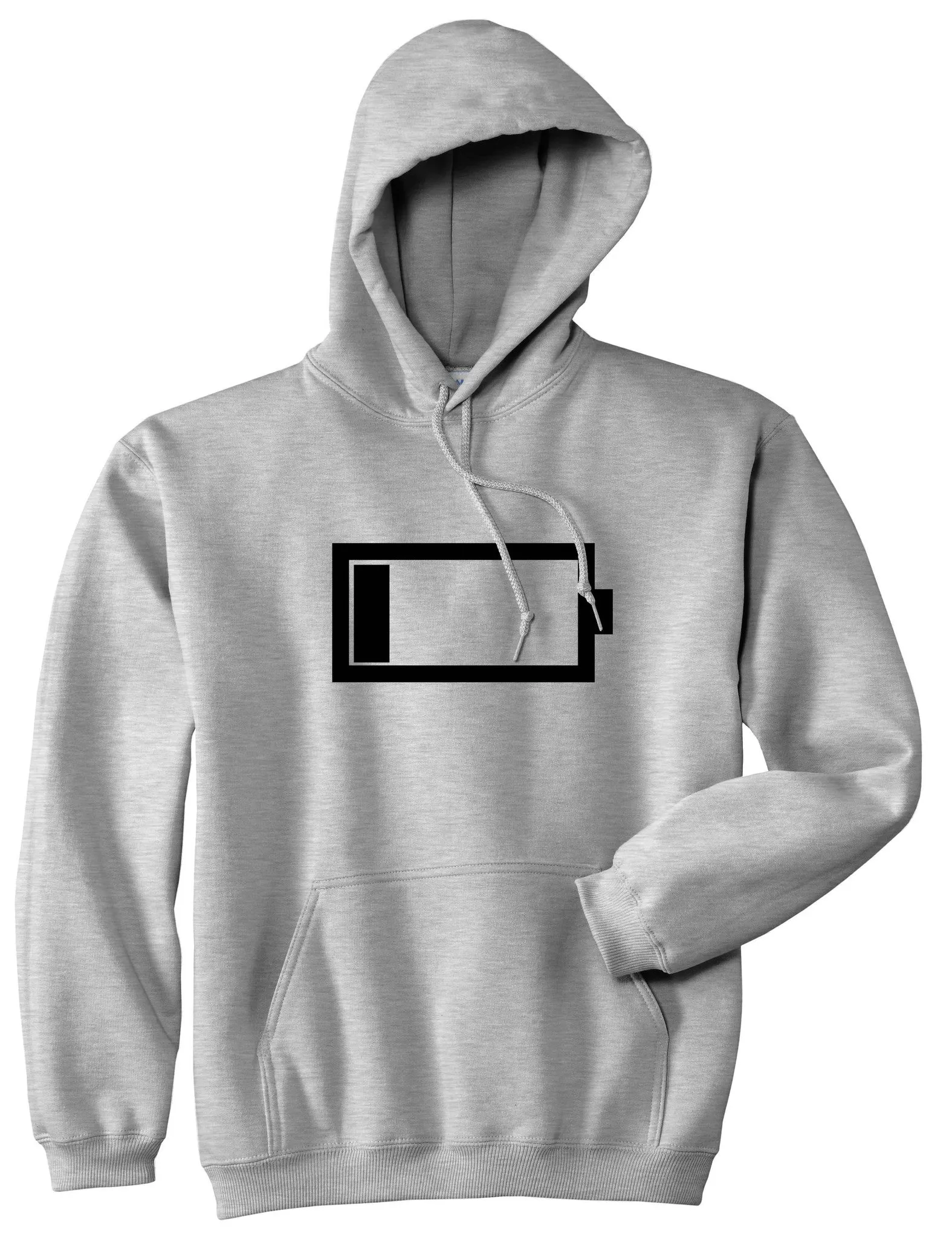 Low Battery Cell Phone Meme Pullover Hoodie Hoody