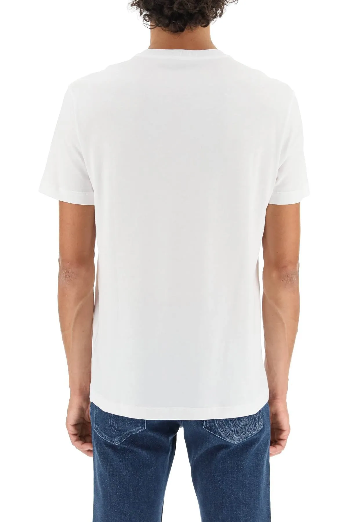 Medusa Embroidered Organic Cotton T-shirt