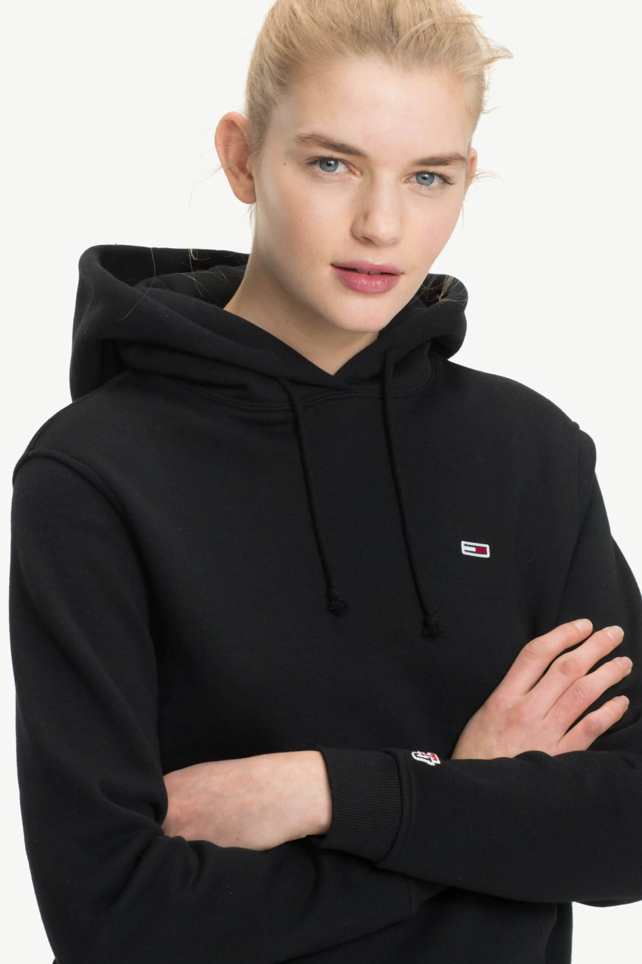 TOMMY JEANS TJW CLASSIC HOODIE - TOMMY BLACK